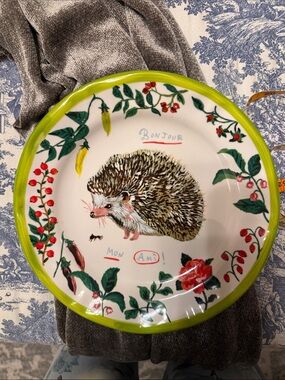 Nathalie Lete Francophile
Hedgehog Plate NWOT